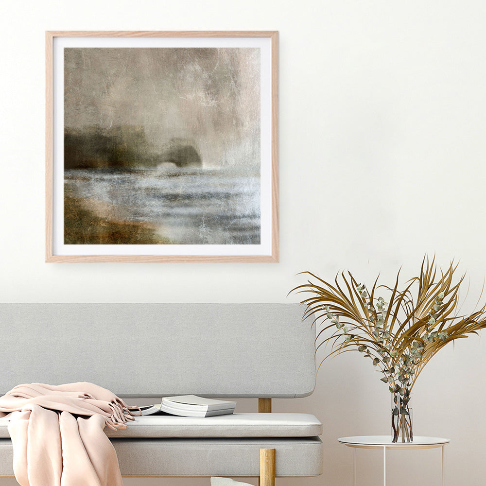 Shop Headland (Square) Art Print a painted abstract themed wall art print from The Print Emporium wall artwork collection - Buy Australian made fine art painting style poster and framed prints for the home and your interior decor room, TPE-DH-209-AP