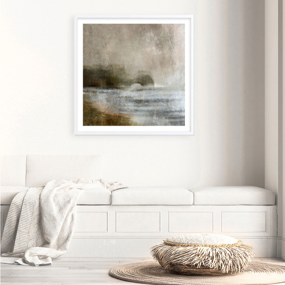 Shop Headland (Square) Art Print a painted abstract themed wall art print from The Print Emporium wall artwork collection - Buy Australian made fine art painting style poster and framed prints for the home and your interior decor room, TPE-DH-209-AP