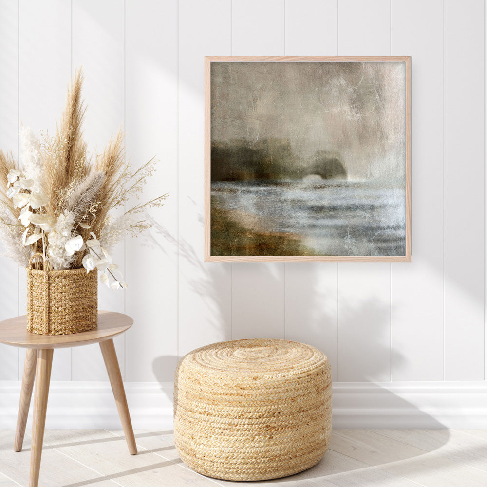 Shop Headland (Square) Art Print a painted abstract themed wall art print from The Print Emporium wall artwork collection - Buy Australian made fine art painting style poster and framed prints for the home and your interior decor room, TPE-DH-209-AP
