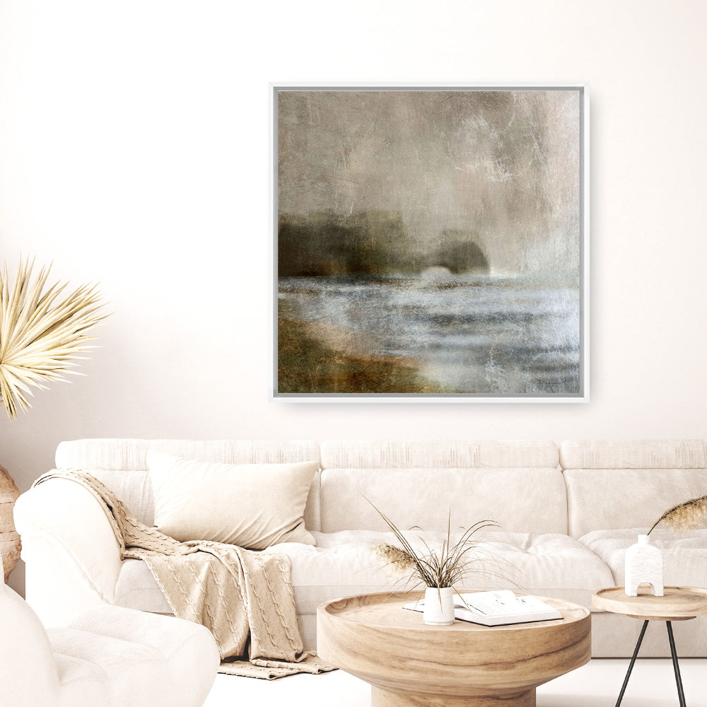 Shop Headland (Square) Canvas Print a painted abstract themed framed canvas wall art print from The Print Emporium artwork collection - Buy Australian made fine art painting style stretched canvas prints for the home and your interior decor space, TPE-DH-209-CA-40X40-NF