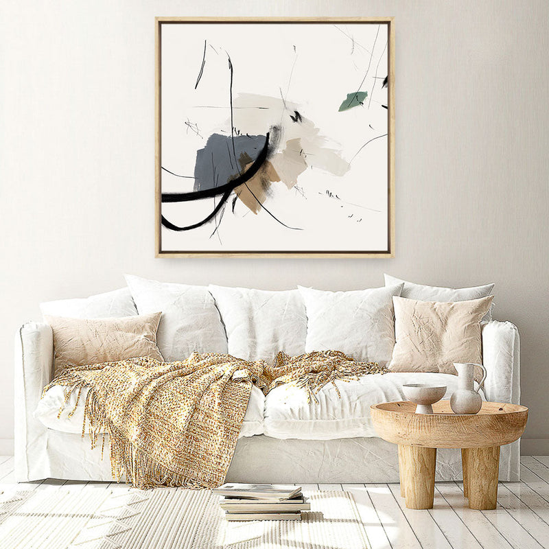 Shop Heavenly I (Square) Canvas Print a painted abstract themed framed canvas wall art print from The Print Emporium artwork collection - Buy Australian made fine art painting style stretched canvas prints for the home and your interior decor space, TPE-PC-PI510-CA-40X40-NF