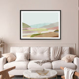Shop Hills of Light I Art Print a painted abstract themed wall art print from The Print Emporium wall artwork collection - Buy Australian made fine art painting style poster and framed prints for the home and your interior decor room, TPE-PC-RF345-AP