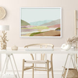 Shop Hills of Light I Art Print a painted abstract themed wall art print from The Print Emporium wall artwork collection - Buy Australian made fine art painting style poster and framed prints for the home and your interior decor room, TPE-PC-RF345-AP