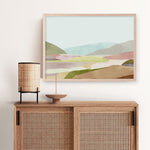 Shop Hills of Light I Art Print a painted abstract themed wall art print from The Print Emporium wall artwork collection - Buy Australian made fine art painting style poster and framed prints for the home and your interior decor room, TPE-PC-RF345-AP