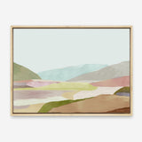 Shop Hills of Light I Canvas Print a painted abstract themed framed canvas wall art print from The Print Emporium artwork collection - Buy Australian made fine art painting style stretched canvas prints for the home and your interior decor space, TPE-PC-RF345-CA-35X46-NF