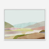 Shop Hills of Light I Canvas Print a painted abstract themed framed canvas wall art print from The Print Emporium artwork collection - Buy Australian made fine art painting style stretched canvas prints for the home and your interior decor space, TPE-PC-RF345-CA-35X46-NF