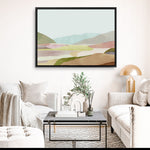 Shop Hills of Light I Canvas Print a painted abstract themed framed canvas wall art print from The Print Emporium artwork collection - Buy Australian made fine art painting style stretched canvas prints for the home and your interior decor space, TPE-PC-RF345-CA-35X46-NF
