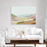 Shop Hills of Light I Canvas Print a painted abstract themed framed canvas wall art print from The Print Emporium artwork collection - Buy Australian made fine art painting style stretched canvas prints for the home and your interior decor space, TPE-PC-RF345-CA-35X46-NF