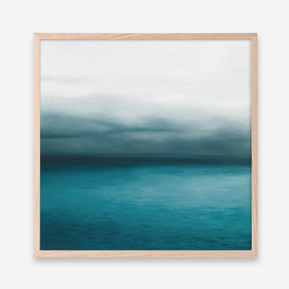 Shop Horizon (Square) Art Print a coastal themed painted wall art print from The Print Emporium wall artwork collection - Buy Australian made fine art painting style poster and framed prints for the home and your interior decor room, TPE-069-AP