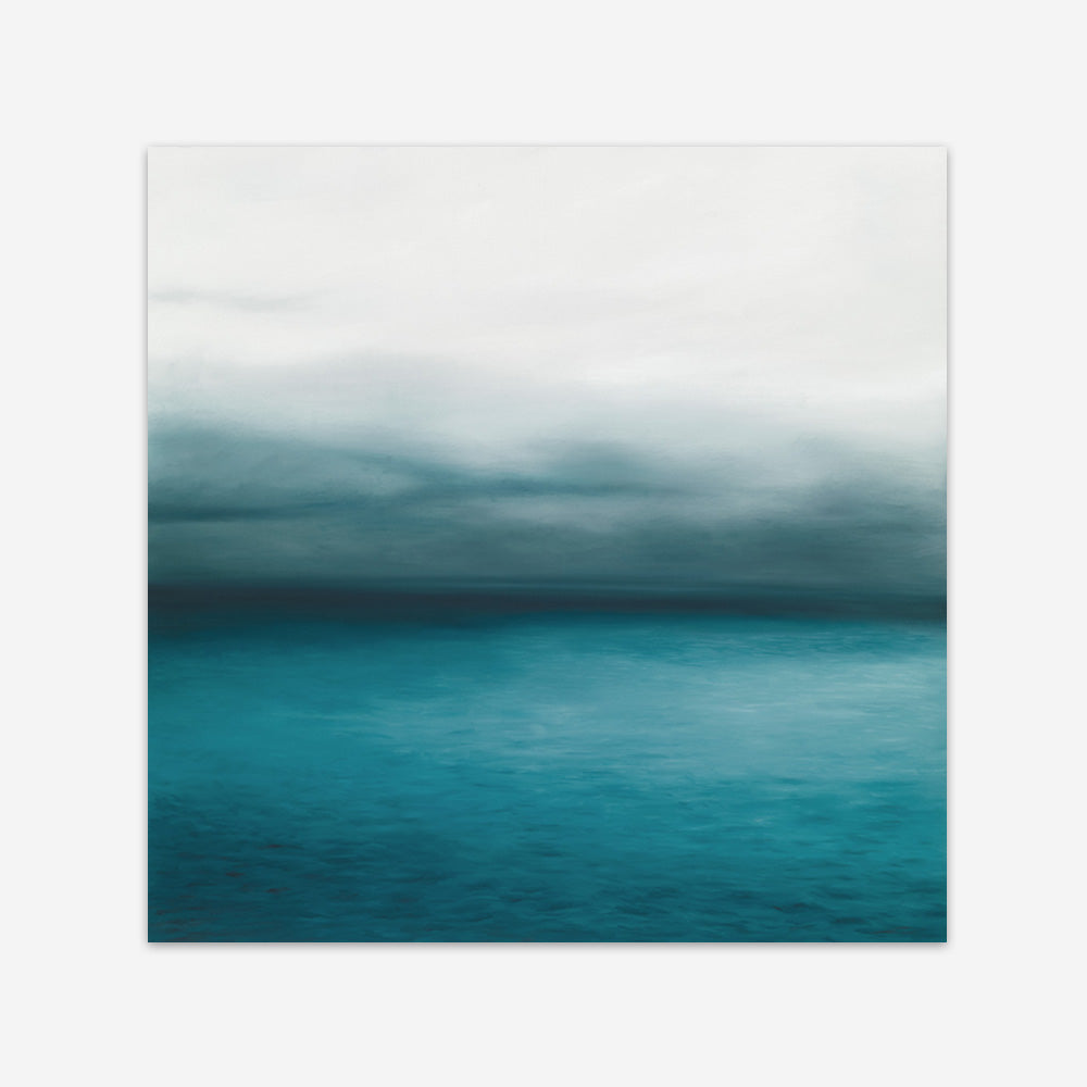 Shop Horizon (Square) Art Print a coastal themed painted wall art print from The Print Emporium wall artwork collection - Buy Australian made fine art painting style poster and framed prints for the home and your interior decor room, TPE-069-AP