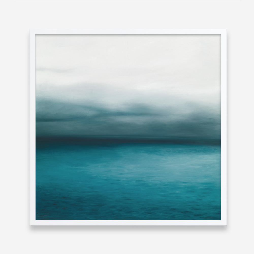Shop Horizon (Square) Art Print a coastal themed painted wall art print from The Print Emporium wall artwork collection - Buy Australian made fine art painting style poster and framed prints for the home and your interior decor room, TPE-069-AP