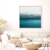 Shop Horizon (Square) Canvas Print a coastal themed painted framed canvas wall art print from The Print Emporium artwork collection - Buy Australian made fine art painting style stretched canvas prints for the home and your interior decor space, TPE-069-CA-40X40-NF