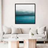 Shop Horizon (Square) Canvas Print a coastal themed painted framed canvas wall art print from The Print Emporium artwork collection - Buy Australian made fine art painting style stretched canvas prints for the home and your interior decor space, TPE-069-CA-40X40-NF