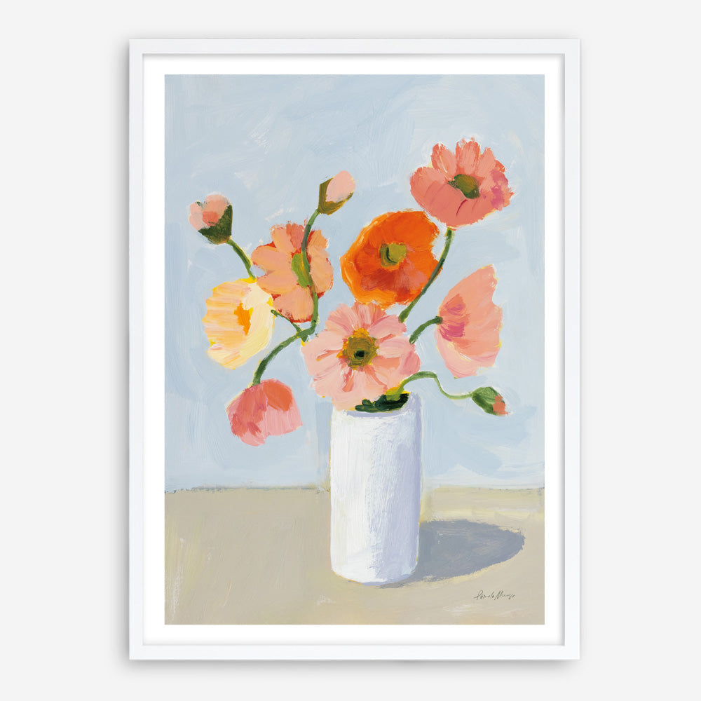 Shop Iceland Poppies Art Print a floral themed painted wall art print from The Print Emporium wall artwork collection - Buy Australian made fine art painting style poster and framed prints for the home and your interior decor room, TPE-WA-68963-AP