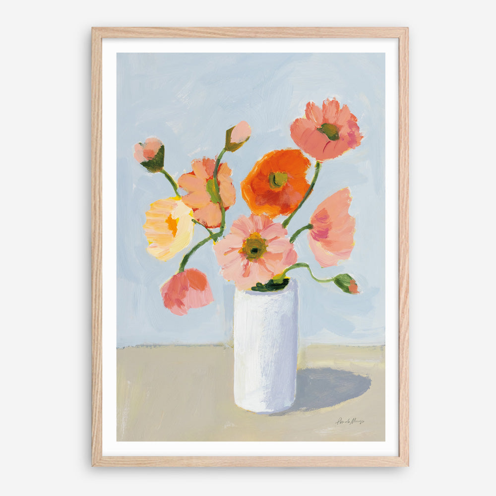 Shop Iceland Poppies Art Print a floral themed painted wall art print from The Print Emporium wall artwork collection - Buy Australian made fine art painting style poster and framed prints for the home and your interior decor room, TPE-WA-68963-AP