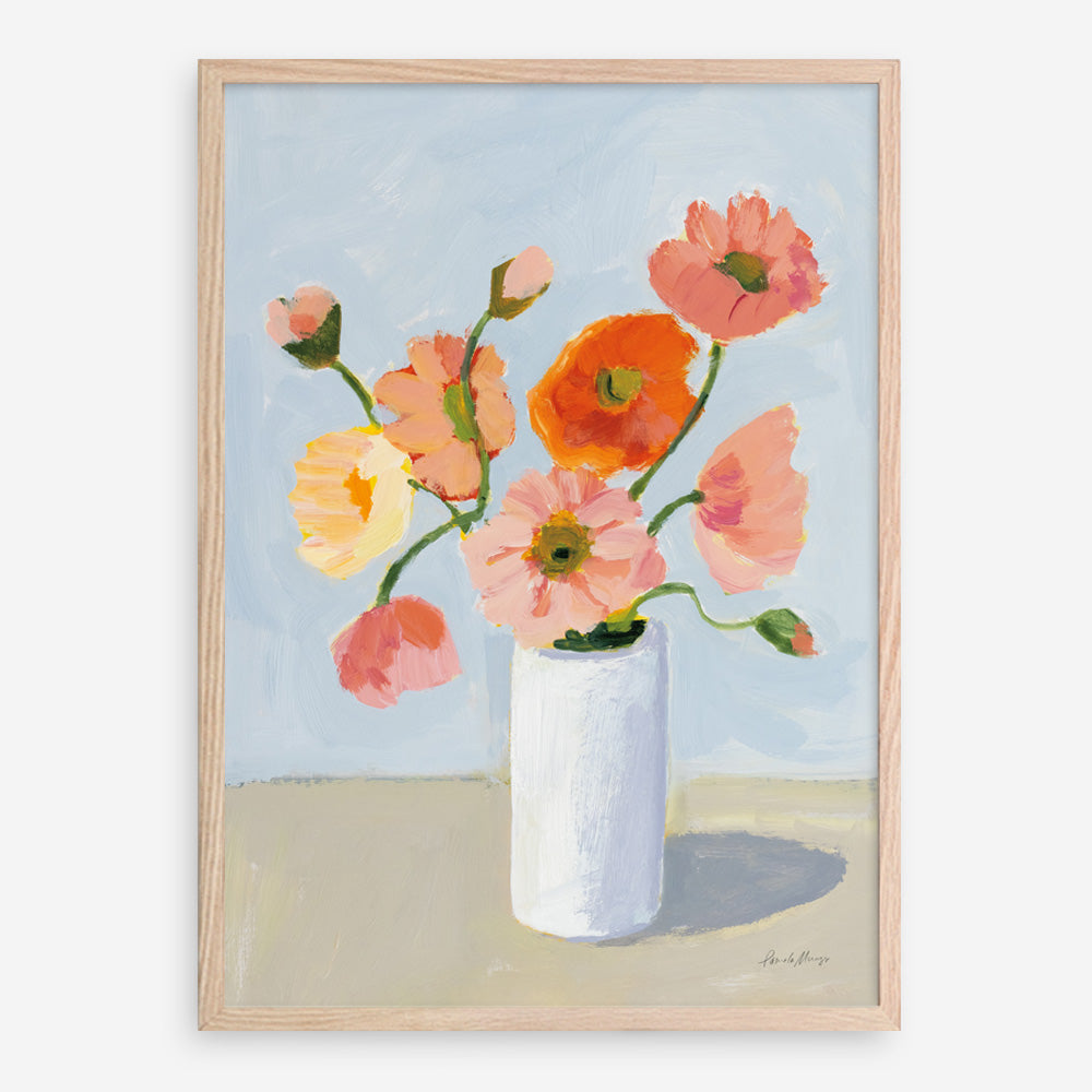 Shop Iceland Poppies Art Print a floral themed painted wall art print from The Print Emporium wall artwork collection - Buy Australian made fine art painting style poster and framed prints for the home and your interior decor room, TPE-WA-68963-AP