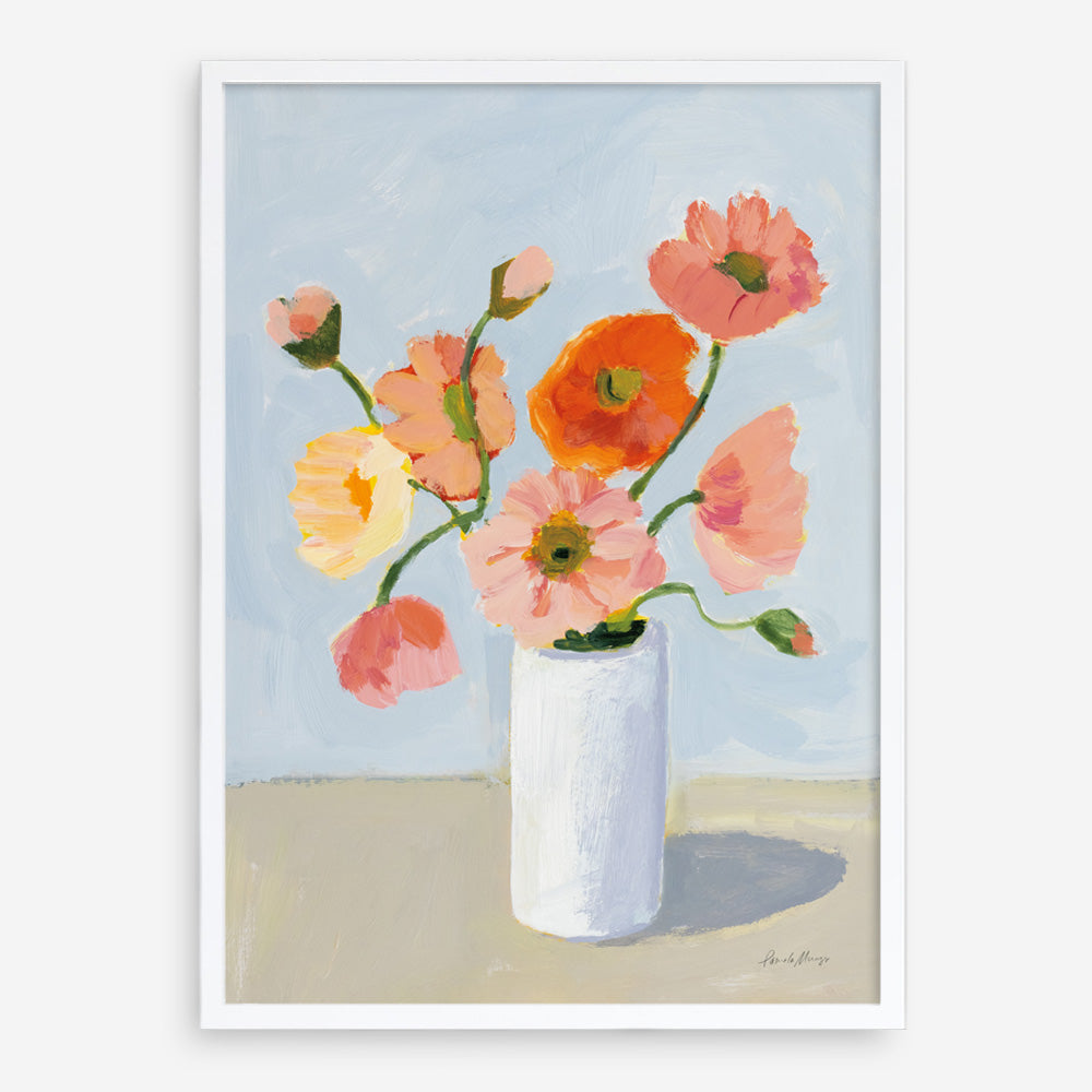 Shop Iceland Poppies Art Print a floral themed painted wall art print from The Print Emporium wall artwork collection - Buy Australian made fine art painting style poster and framed prints for the home and your interior decor room, TPE-WA-68963-AP