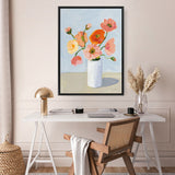 Shop Iceland Poppies Canvas Print a floral themed painted framed canvas wall art print from The Print Emporium artwork collection - Buy Australian made fine art painting style stretched canvas prints for the home and your interior decor space, TPE-WA-68963-CA-35X46-NF