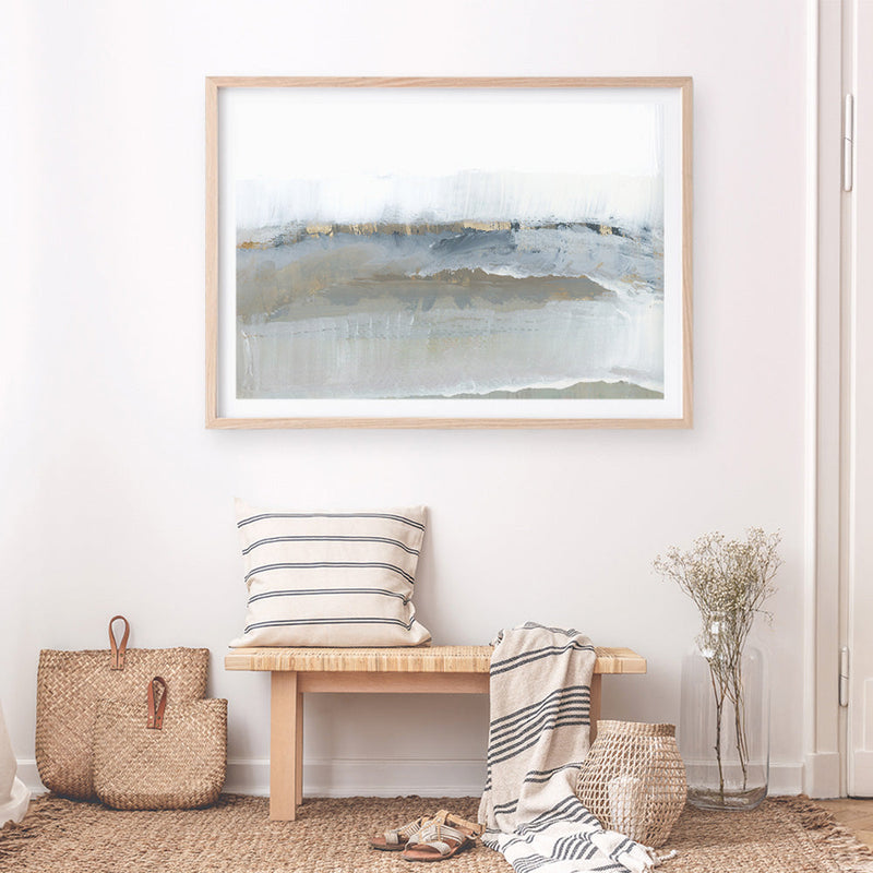 Shop Icy Snow II Art Print a painted abstract themed wall art print from The Print Emporium wall artwork collection - Buy Australian made fine art painting style poster and framed prints for the home and your interior decor room, TPE-PC-WZ028-AP