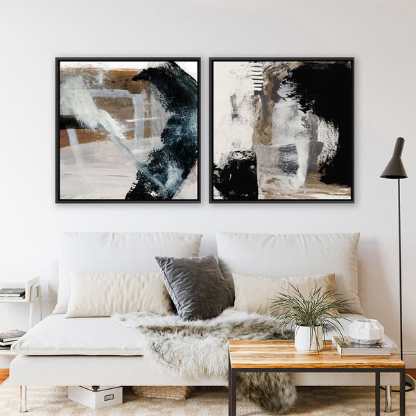 Shop Important (Square) Canvas Print a painted abstract themed framed canvas wall art print from The Print Emporium artwork collection - Buy Australian made fine art painting style stretched canvas prints for the home and your interior decor space, TPE-DH-283-CA-40X40-NF