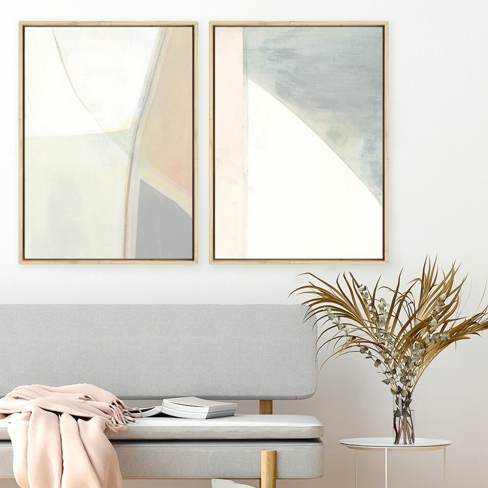 Shop In Neutral II Canvas Print a painted abstract themed framed canvas wall art print from The Print Emporium artwork collection - Buy Australian made fine art painting style stretched canvas prints for the home and your interior decor space, TPE-PC-WZ014-CA-35X46-NF