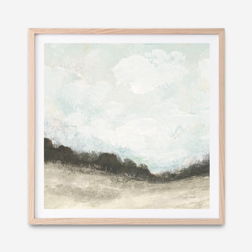 Shop In the Field Square II Neutral (Square) Art Print a painted abstract themed wall art print from The Print Emporium wall artwork collection - Buy Australian made fine art painting style poster and framed prints for the home and your interior decor room, TPE-WA-60611-AP