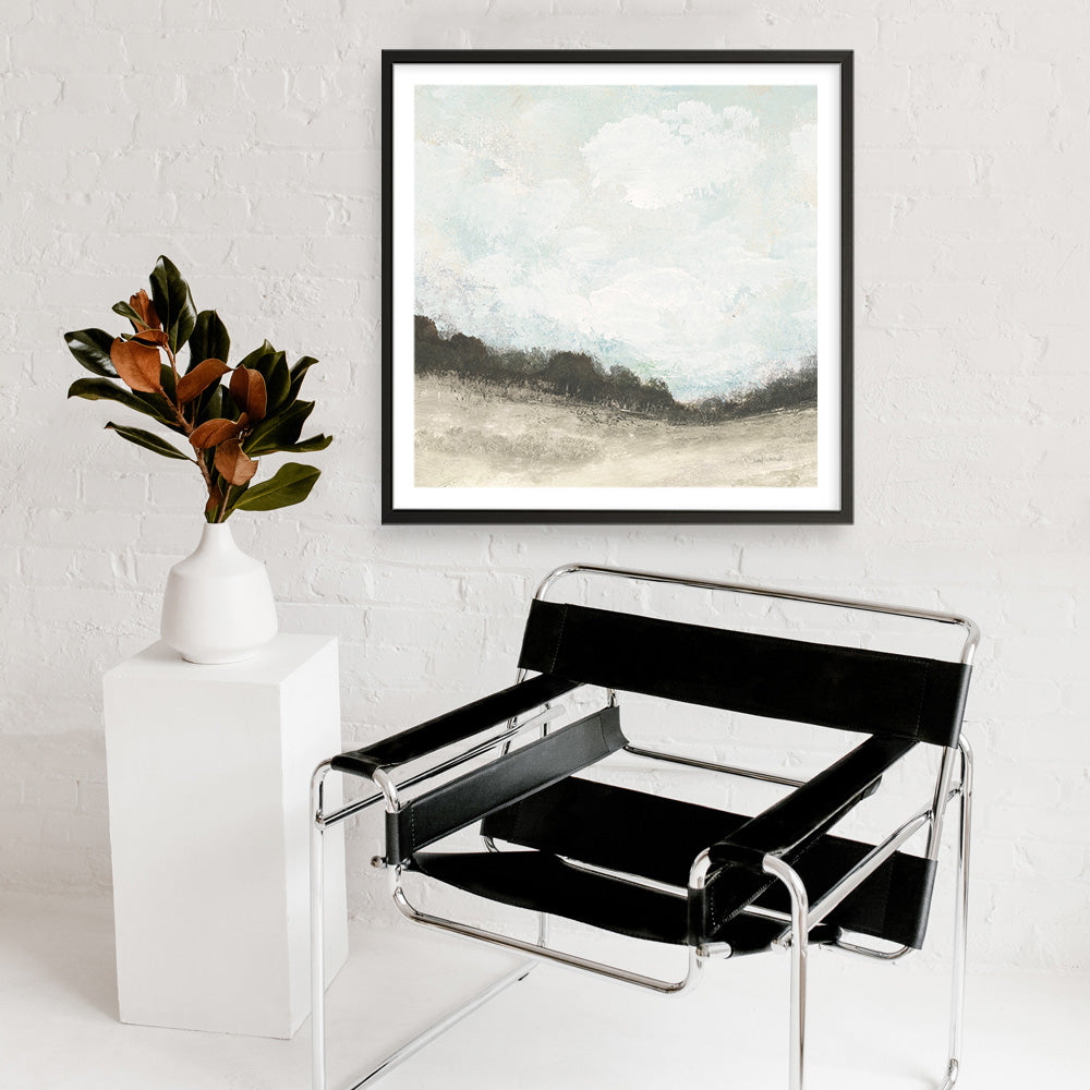 Shop In the Field Square II Neutral (Square) Art Print a painted abstract themed wall art print from The Print Emporium wall artwork collection - Buy Australian made fine art painting style poster and framed prints for the home and your interior decor room, TPE-WA-60611-AP