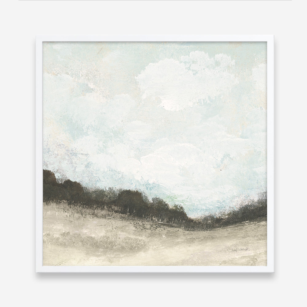 Shop In the Field Square II Neutral (Square) Art Print a painted abstract themed wall art print from The Print Emporium wall artwork collection - Buy Australian made fine art painting style poster and framed prints for the home and your interior decor room, TPE-WA-60611-AP