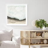 Shop In the Field Square II Neutral (Square) Art Print a painted abstract themed wall art print from The Print Emporium wall artwork collection - Buy Australian made fine art painting style poster and framed prints for the home and your interior decor room, TPE-WA-60611-AP