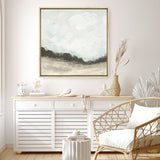 Shop In the Field Square II Neutral (Square) Canvas Print a painted abstract themed framed canvas wall art print from The Print Emporium artwork collection - Buy Australian made fine art painting style stretched canvas prints for the home and your interior decor space, TPE-WA-60611-CA-40X40-NF