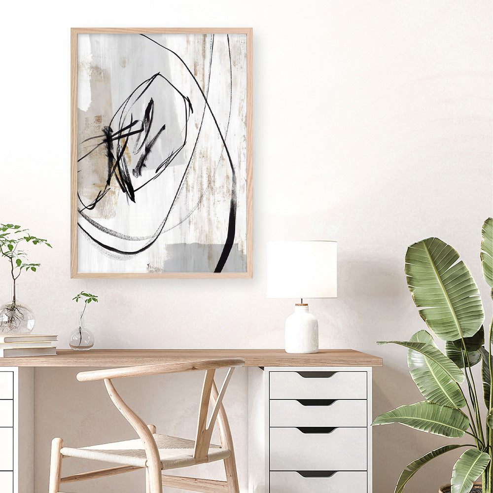 Shop Indentation I Art Print a painted abstract themed wall art print from The Print Emporium wall artwork collection - Buy Australian made fine art painting style poster and framed prints for the home and your interior decor room, TPE-PC-PG716-AP
