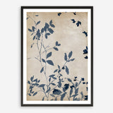 Shop Indigo Leaves Touch I Art Print a painted abstract themed wall art print from The Print Emporium wall artwork collection - Buy Australian made fine art painting style poster and framed prints for the home and your interior decor room, TPE-PC-EZ861-AP