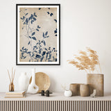 Shop Indigo Leaves Touch I Art Print a painted abstract themed wall art print from The Print Emporium wall artwork collection - Buy Australian made fine art painting style poster and framed prints for the home and your interior decor room, TPE-PC-EZ861-AP