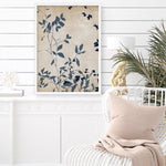 Shop Indigo Leaves Touch I Art Print a painted abstract themed wall art print from The Print Emporium wall artwork collection - Buy Australian made fine art painting style poster and framed prints for the home and your interior decor room, TPE-PC-EZ861-AP