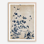 Shop Indigo Leaves Touch II Art Print a painted abstract themed wall art print from The Print Emporium wall artwork collection - Buy Australian made fine art painting style poster and framed prints for the home and your interior decor room, TPE-PC-EZ862-AP