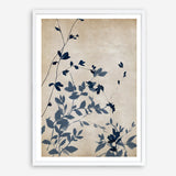 Shop Indigo Leaves Touch II Art Print a painted abstract themed wall art print from The Print Emporium wall artwork collection - Buy Australian made fine art painting style poster and framed prints for the home and your interior decor room, TPE-PC-EZ862-AP