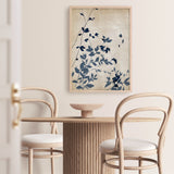 Shop Indigo Leaves Touch II Art Print a painted abstract themed wall art print from The Print Emporium wall artwork collection - Buy Australian made fine art painting style poster and framed prints for the home and your interior decor room, TPE-PC-EZ862-AP