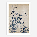 Shop Indigo Leaves Touch II Art Print a painted abstract themed wall art print from The Print Emporium wall artwork collection - Buy Australian made fine art painting style poster and framed prints for the home and your interior decor room, TPE-PC-EZ862-AP