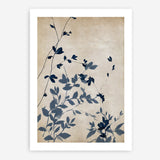 Shop Indigo Leaves Touch II Art Print a painted abstract themed wall art print from The Print Emporium wall artwork collection - Buy Australian made fine art painting style poster and framed prints for the home and your interior decor room, TPE-PC-EZ862-AP