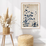 Shop Indigo Leaves Touch II Art Print a painted abstract themed wall art print from The Print Emporium wall artwork collection - Buy Australian made fine art painting style poster and framed prints for the home and your interior decor room, TPE-PC-EZ862-AP