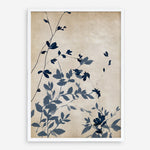 Shop Indigo Leaves Touch II Art Print a painted abstract themed wall art print from The Print Emporium wall artwork collection - Buy Australian made fine art painting style poster and framed prints for the home and your interior decor room, TPE-PC-EZ862-AP