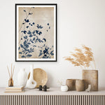 Shop Indigo Leaves Touch II Art Print a painted abstract themed wall art print from The Print Emporium wall artwork collection - Buy Australian made fine art painting style poster and framed prints for the home and your interior decor room, TPE-PC-EZ862-AP