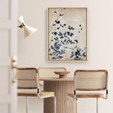 Shop Indigo Leaves Touch II Canvas Print a painted abstract themed framed canvas wall art print from The Print Emporium artwork collection - Buy Australian made fine art painting style stretched canvas prints for the home and your interior decor space, TPE-PC-EZ862-CA-35X46-NF