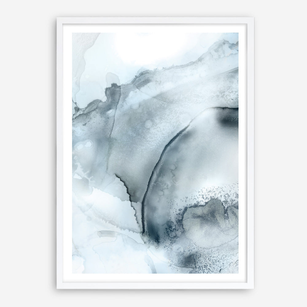 Shop Indigo Mint Bubbles II Indigo Version Art Print a painted abstract themed wall art print from The Print Emporium wall artwork collection - Buy Australian made fine art painting style poster and framed prints for the home and your interior decor room, TPE-PC-PG314-AP