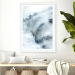 Shop Indigo Mint Bubbles II Indigo Version Art Print a painted abstract themed wall art print from The Print Emporium wall artwork collection - Buy Australian made fine art painting style poster and framed prints for the home and your interior decor room, TPE-PC-PG314-AP