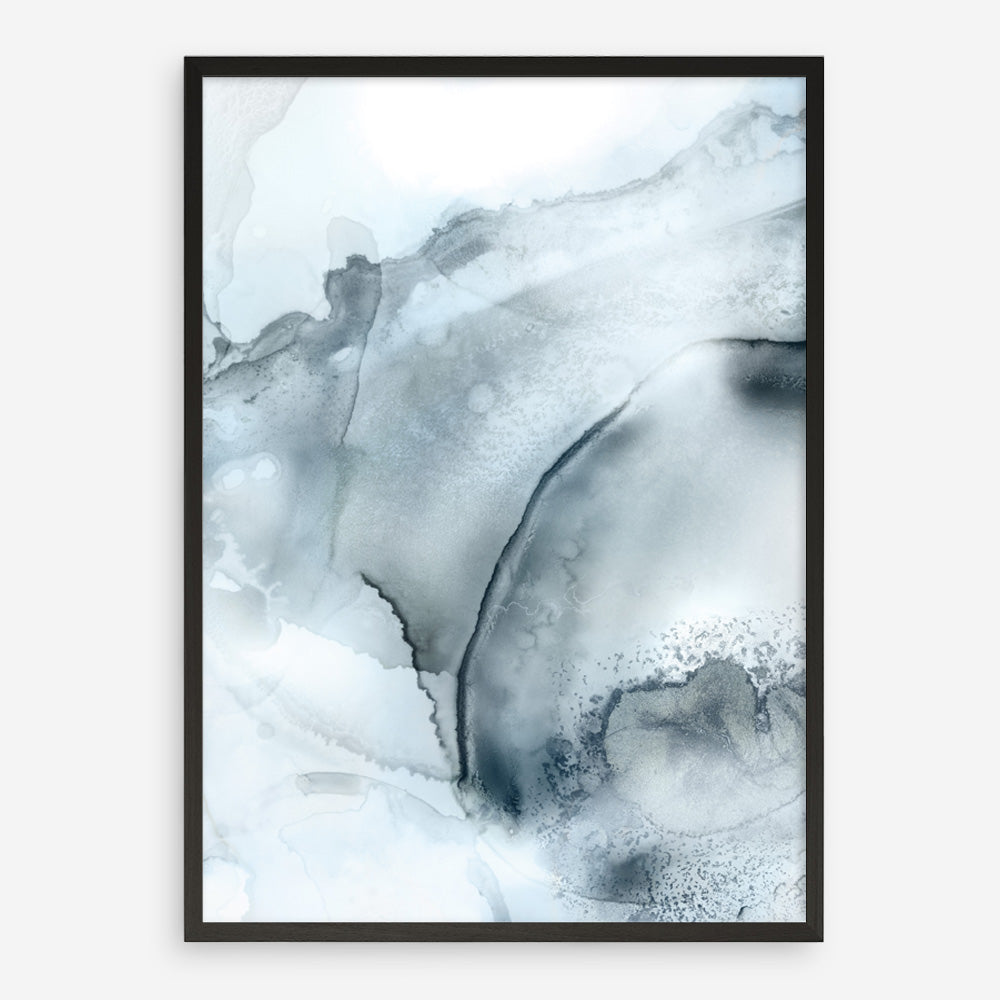 Shop Indigo Mint Bubbles II Indigo Version Art Print a painted abstract themed wall art print from The Print Emporium wall artwork collection - Buy Australian made fine art painting style poster and framed prints for the home and your interior decor room, TPE-PC-PG314-AP