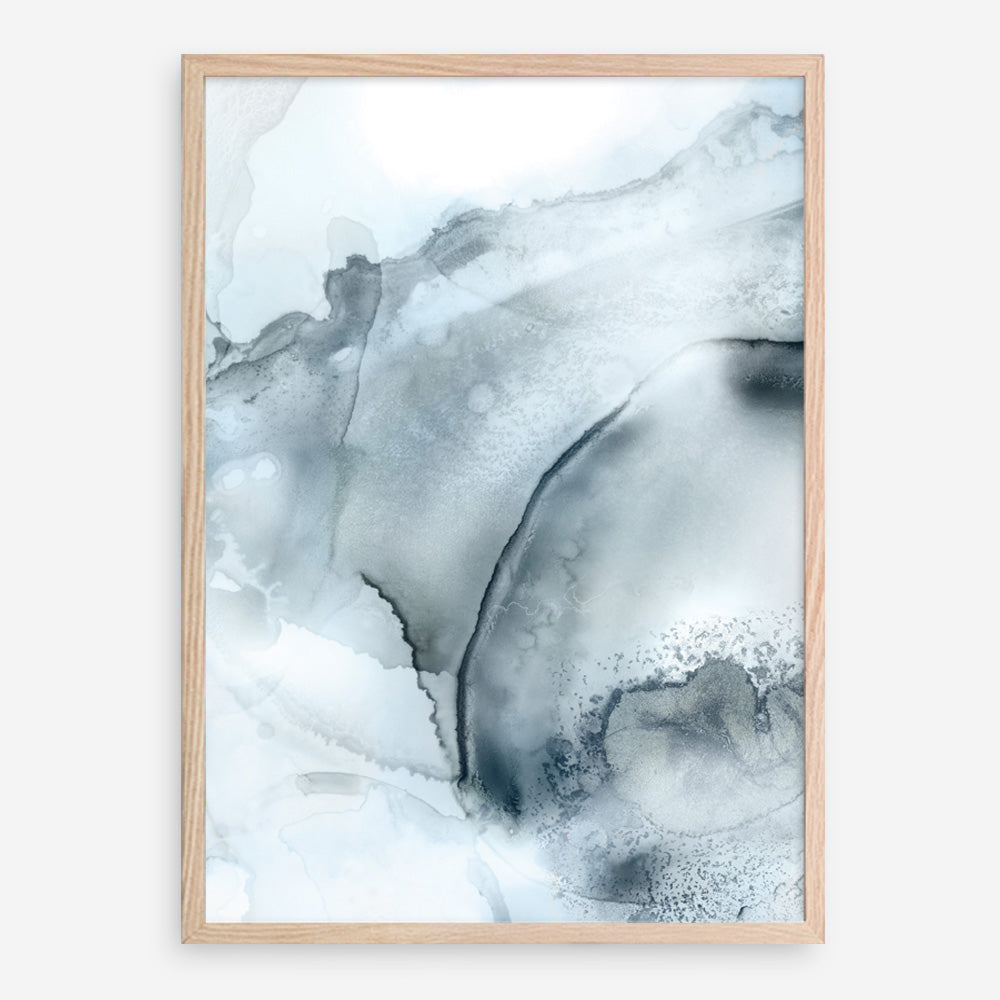 Shop Indigo Mint Bubbles II Indigo Version Art Print a painted abstract themed wall art print from The Print Emporium wall artwork collection - Buy Australian made fine art painting style poster and framed prints for the home and your interior decor room, TPE-PC-PG314-AP
