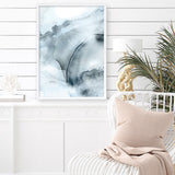 Shop Indigo Mint Bubbles II Indigo Version Art Print a painted abstract themed wall art print from The Print Emporium wall artwork collection - Buy Australian made fine art painting style poster and framed prints for the home and your interior decor room, TPE-PC-PG314-AP