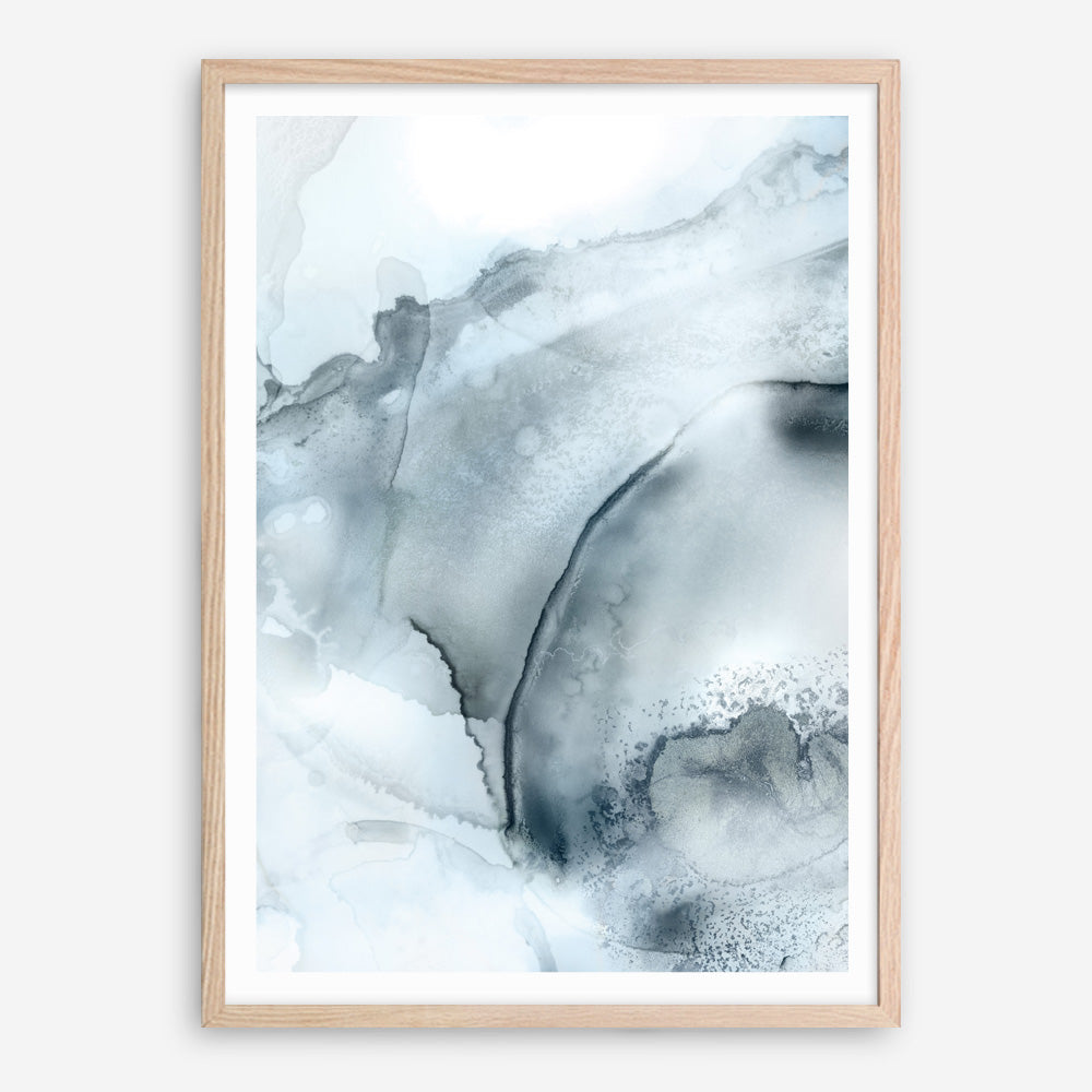 Shop Indigo Mint Bubbles II Indigo Version Art Print a painted abstract themed wall art print from The Print Emporium wall artwork collection - Buy Australian made fine art painting style poster and framed prints for the home and your interior decor room, TPE-PC-PG314-AP