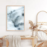 Shop Indigo Mint Bubbles II Indigo Version Art Print a painted abstract themed wall art print from The Print Emporium wall artwork collection - Buy Australian made fine art painting style poster and framed prints for the home and your interior decor room, TPE-PC-PG314-AP